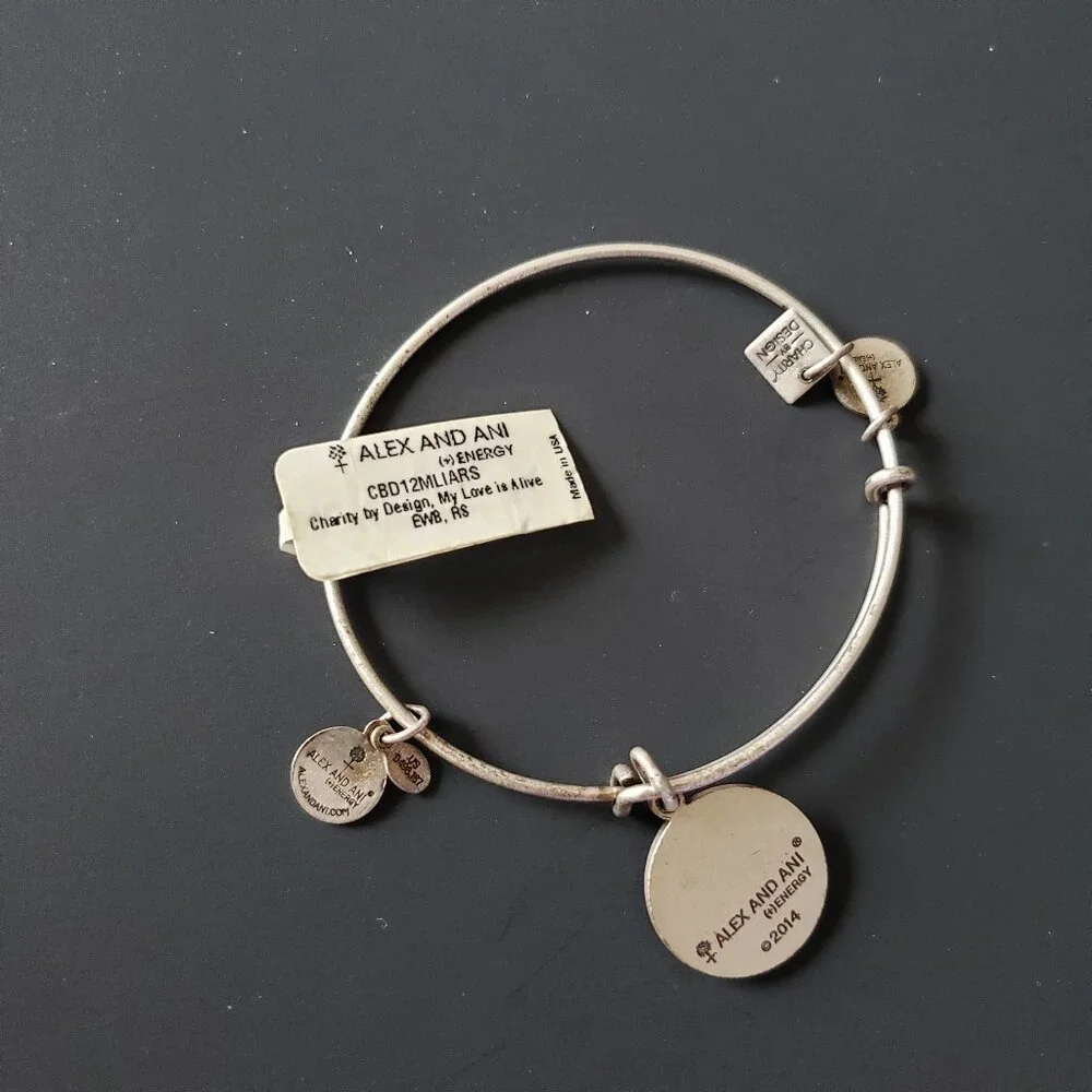 NWT Alex and Ani My Love is Alive Bangle 749